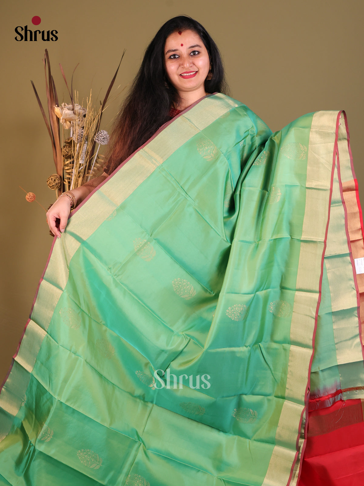 DGS30547 - Softsilk-halfpure Saree - Shop on Shrus.com