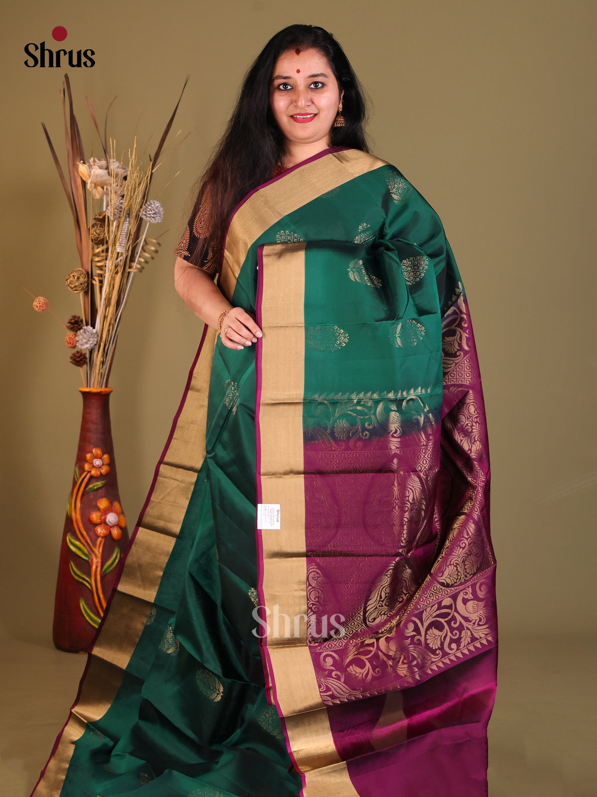 DGS30549 - Softsilk-halfpure Saree - Shop on Shrus.com