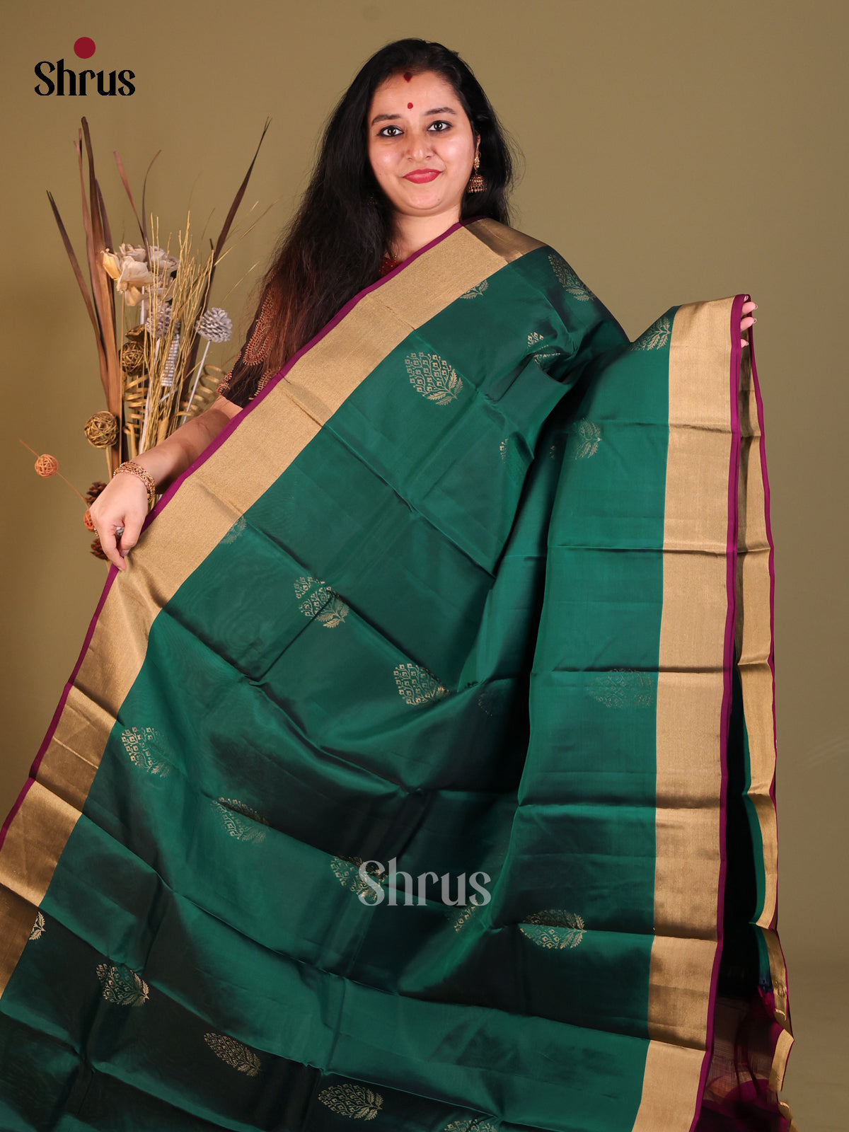 DGS30549 - Softsilk-halfpure Saree - Shop on Shrus.com