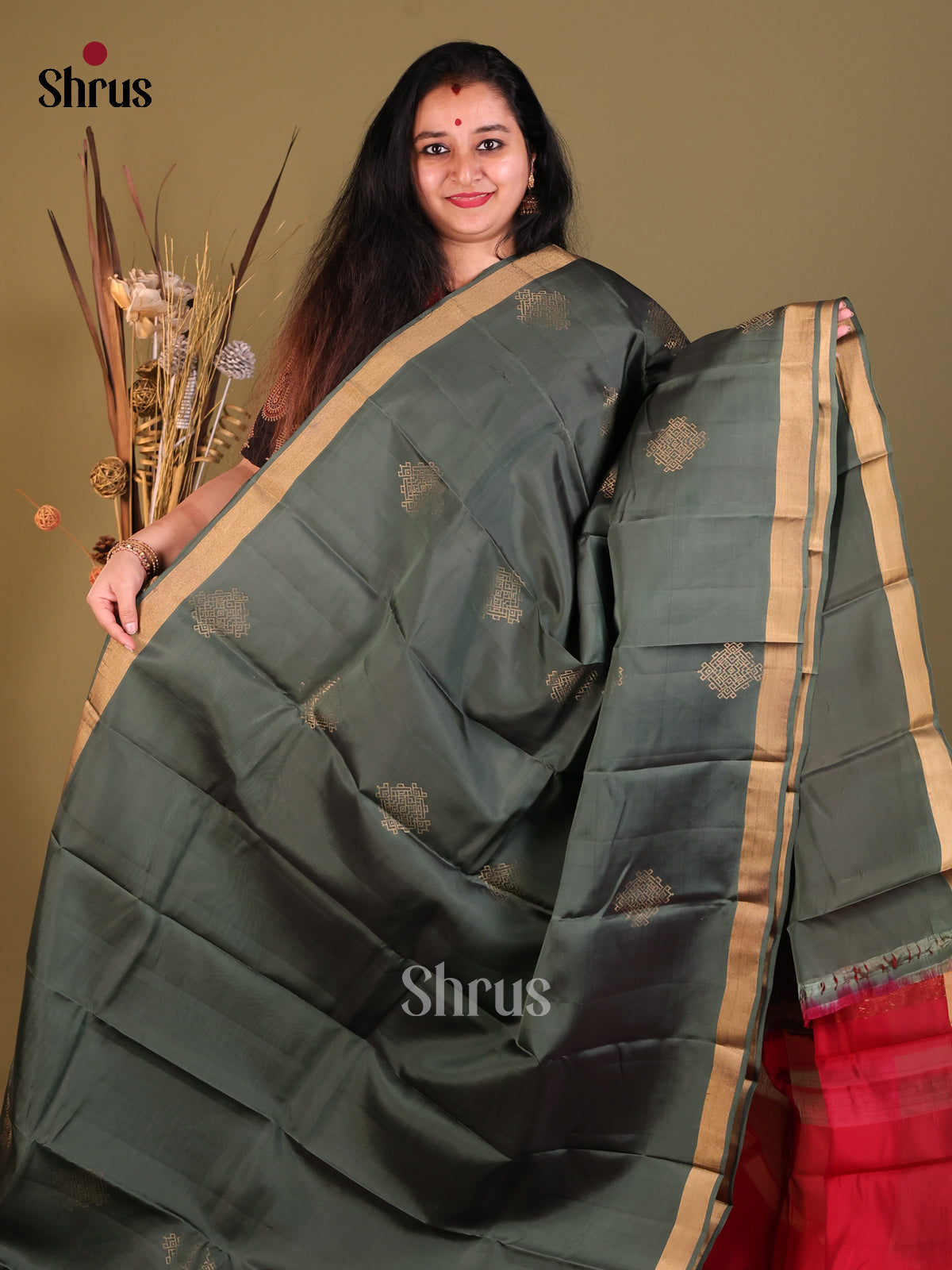 DGS30550 - Softsilk-halfpure Saree - Shop on Shrus.com