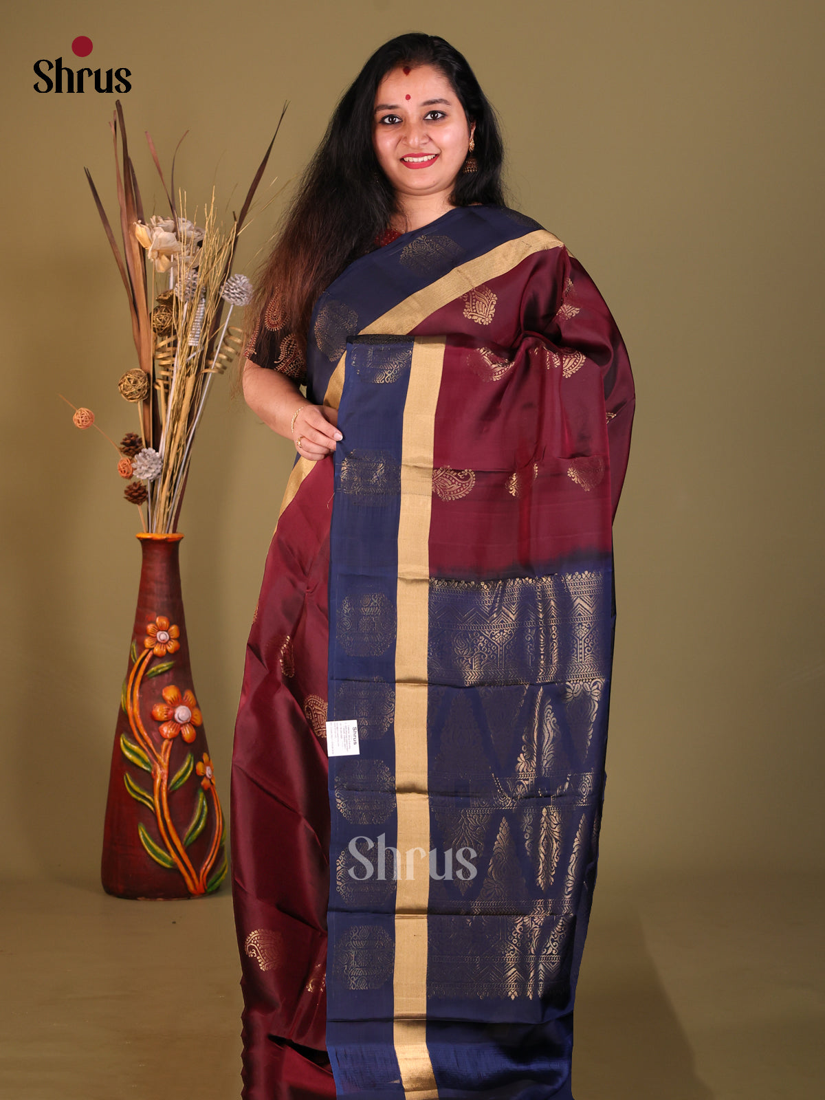 DGS30556 - Softsilk-halfpure Saree - Shop on Shrus.com