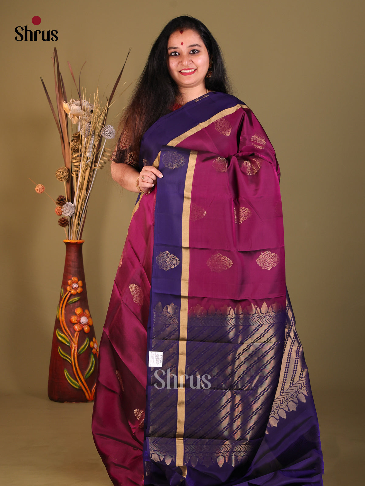 DGS30557 - Softsilk-halfpure Saree - Shop on Shrus.com