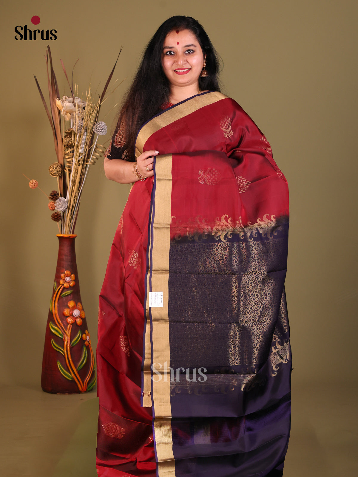 DGS30558 - Softsilk-halfpure Saree - Shop on Shrus.com