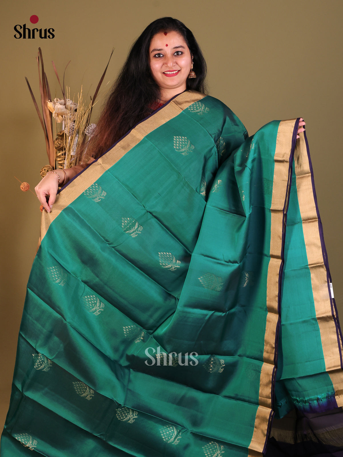 DGS30559 - Softsilk-halfpure Saree - Shop on Shrus.com