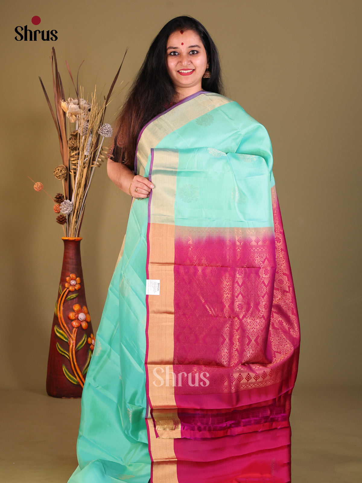 DGS30560 - Softsilk-halfpure Saree - Shop on Shrus.com