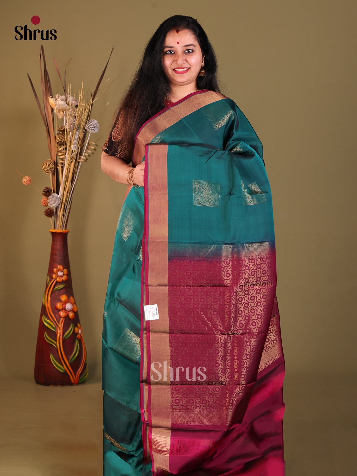DGS30562 - Softsilk-halfpure Saree - Shop on Shrus.com