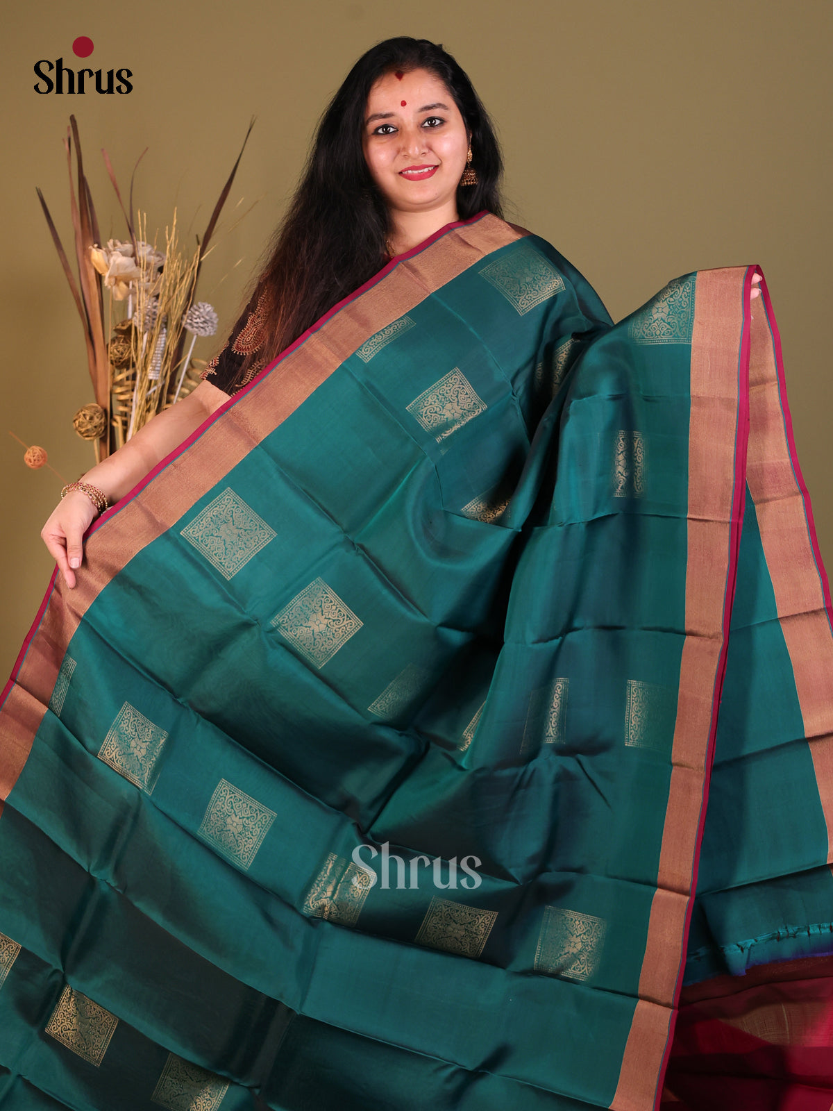 DGS30562 - Softsilk-halfpure Saree - Shop on Shrus.com