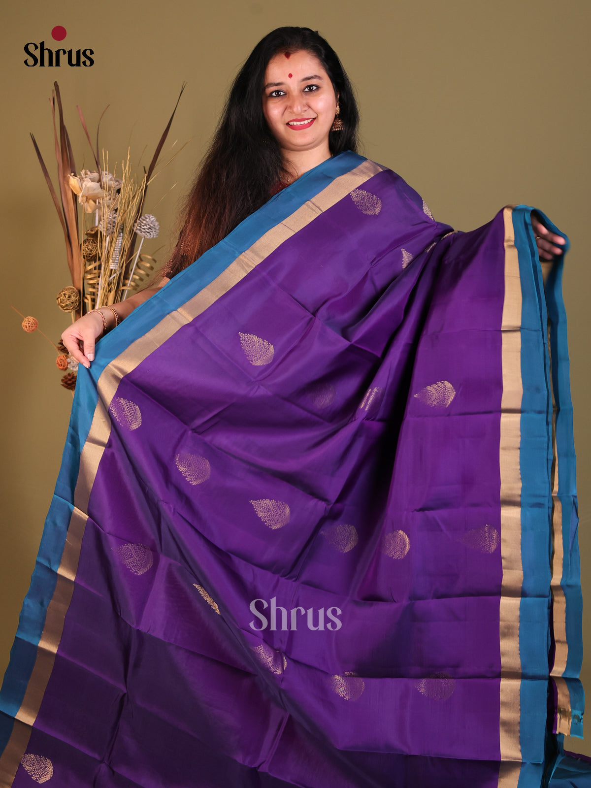 DGS30564 - Softsilk-halfpure Saree - Shop on Shrus.com