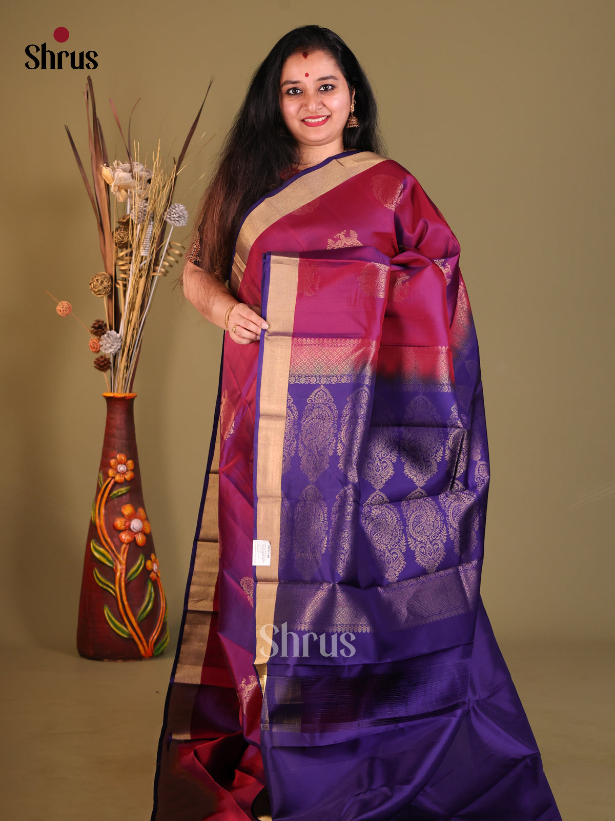 DGS30572 - Softsilk-halfpure Saree - Shop on Shrus.com