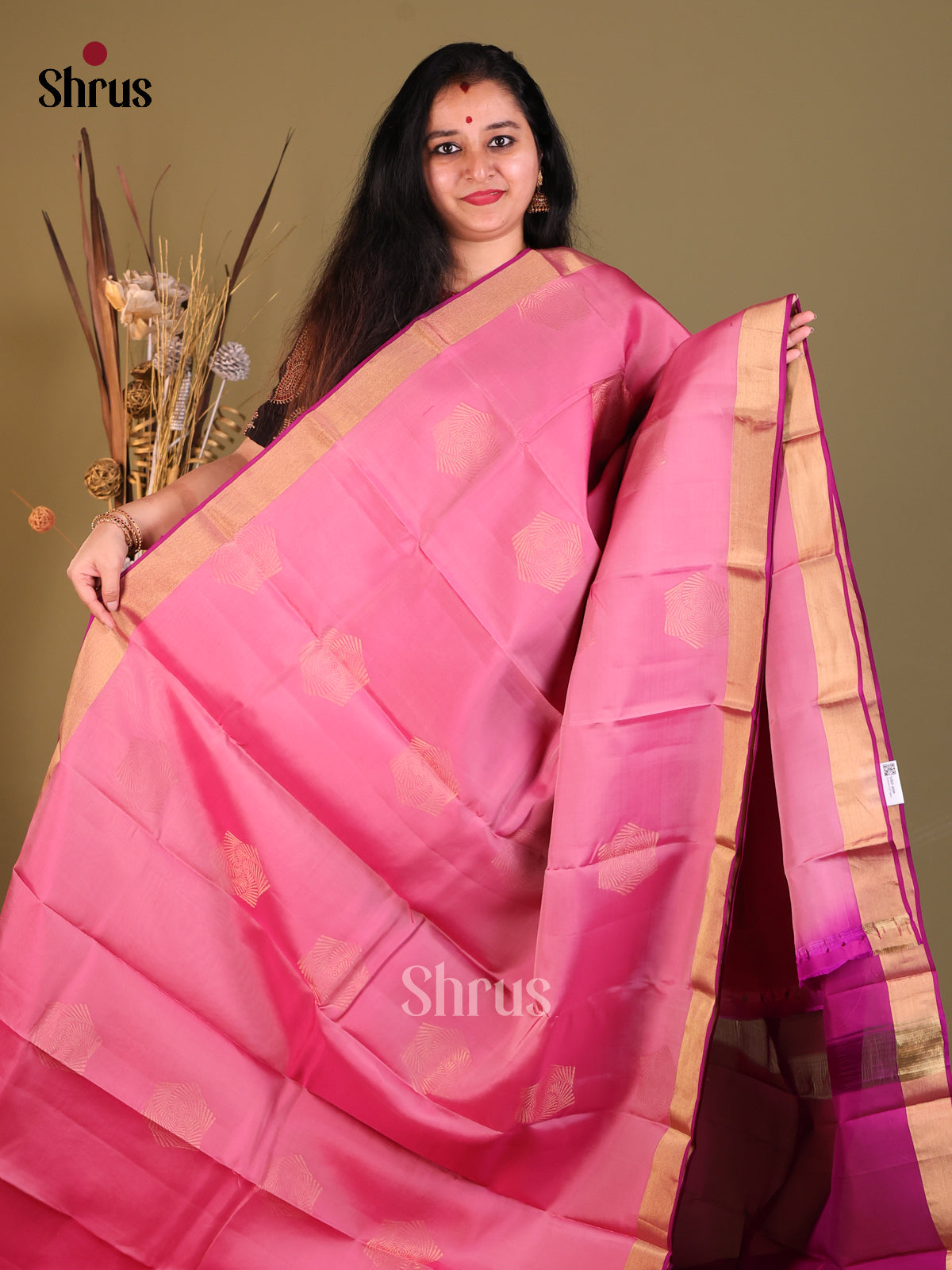 DGS30582 - Softsilk-halfpure Saree - Shop on Shrus.com