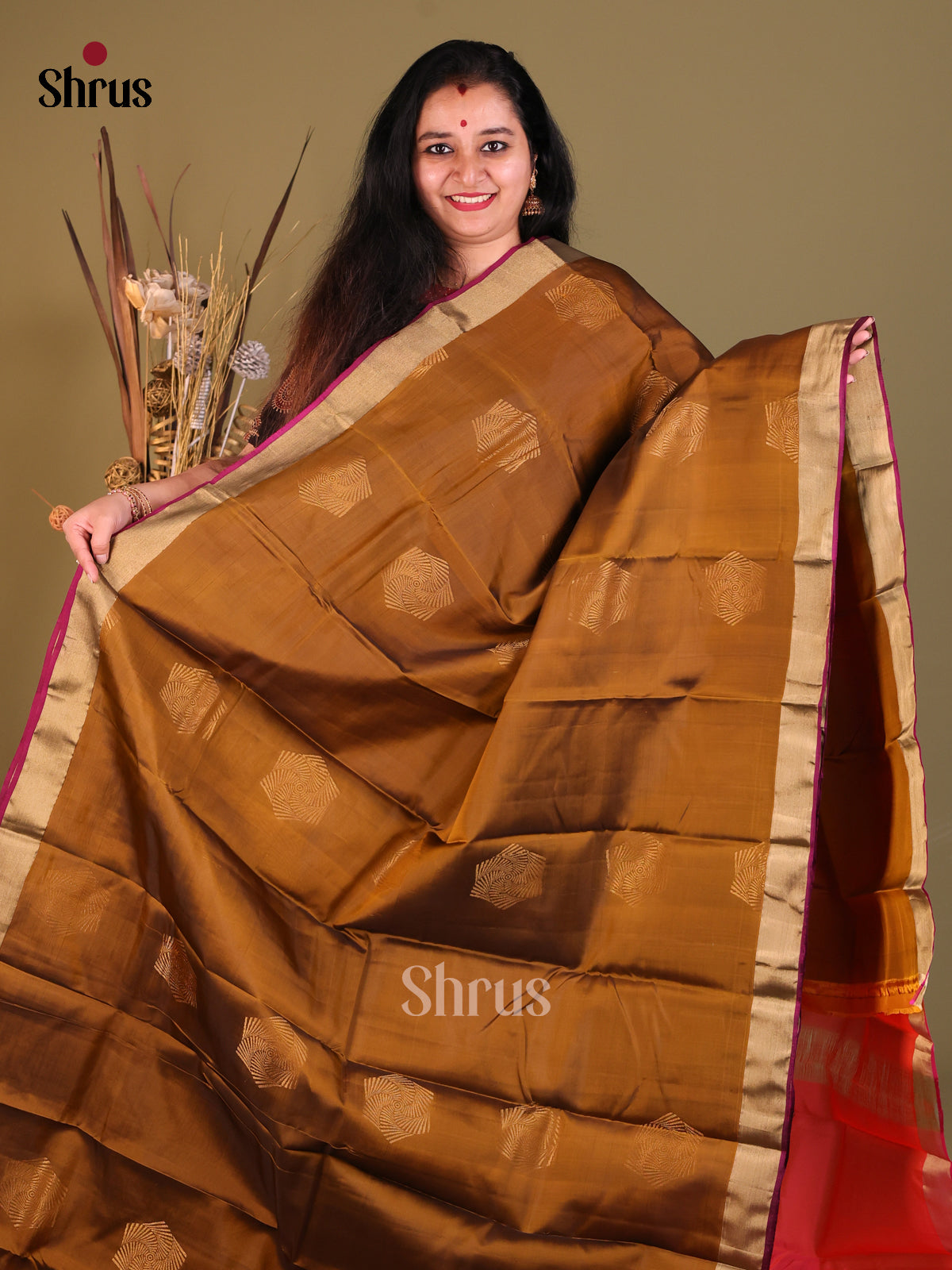 DGS30584 - Softsilk-halfpure Saree - Shop on Shrus.com