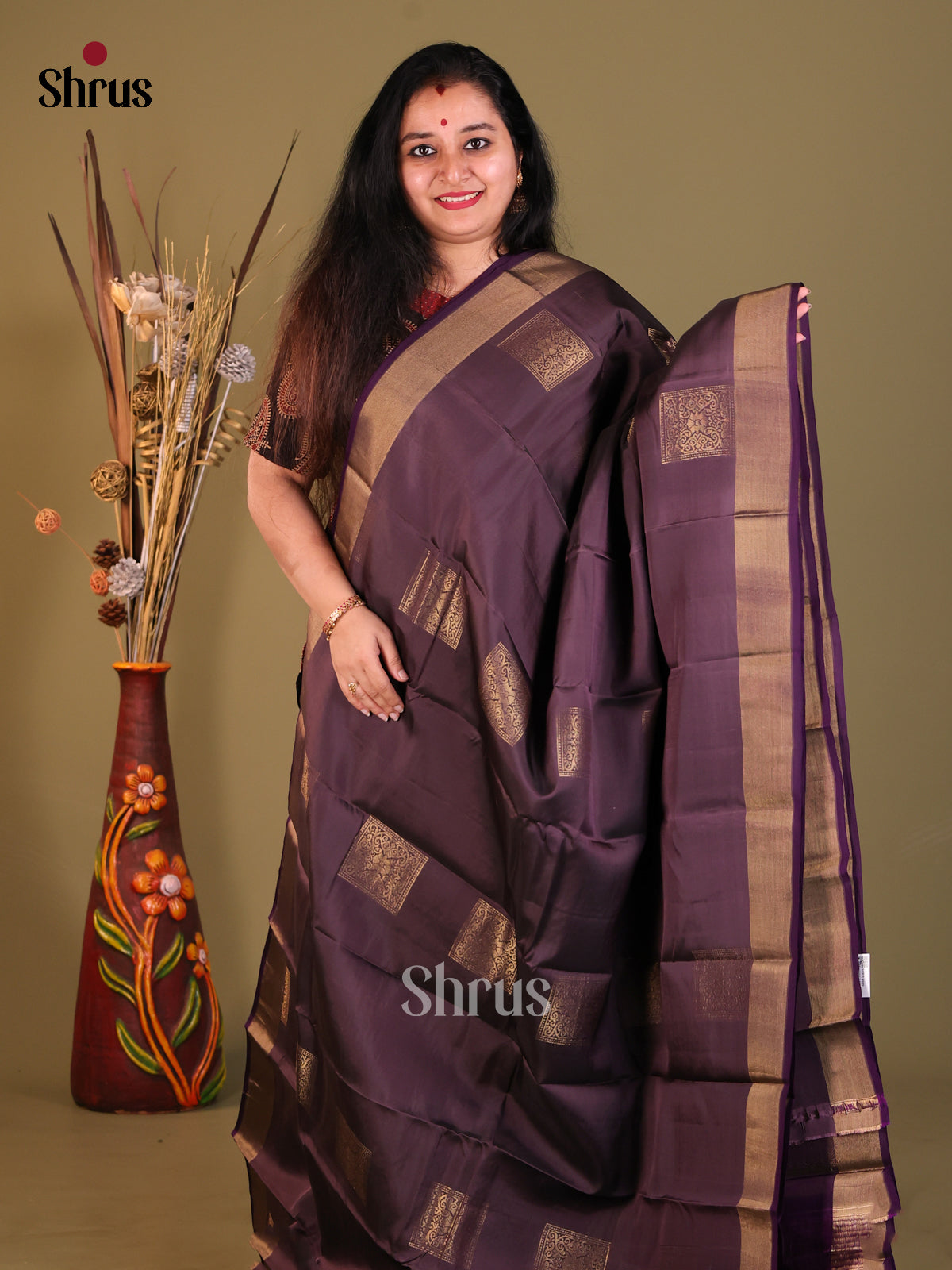 DGS30585 - Softsilk-halfpure Saree - Shop on Shrus.com