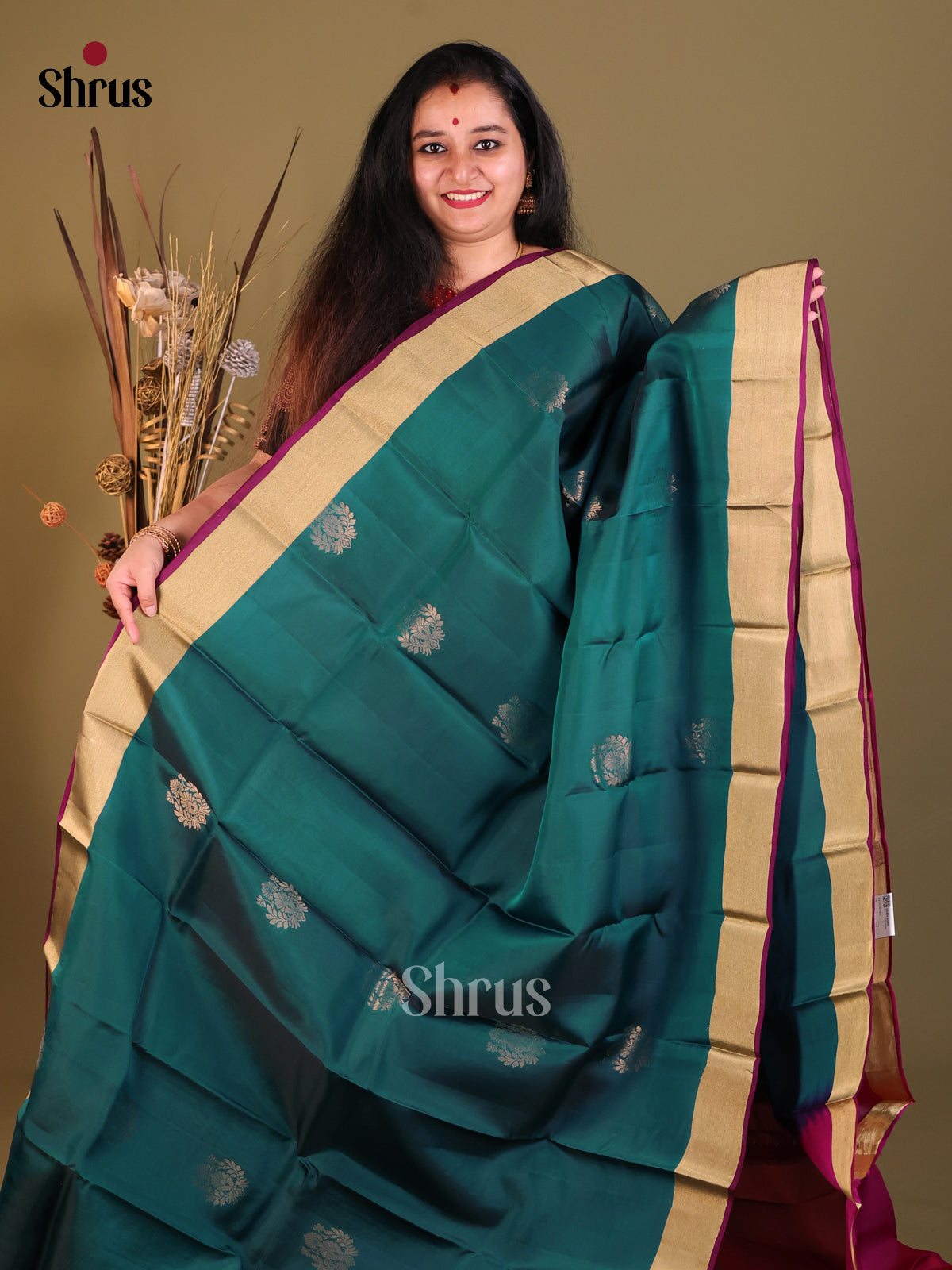 DGS30586 - Softsilk-halfpure Saree - Shop on Shrus.com