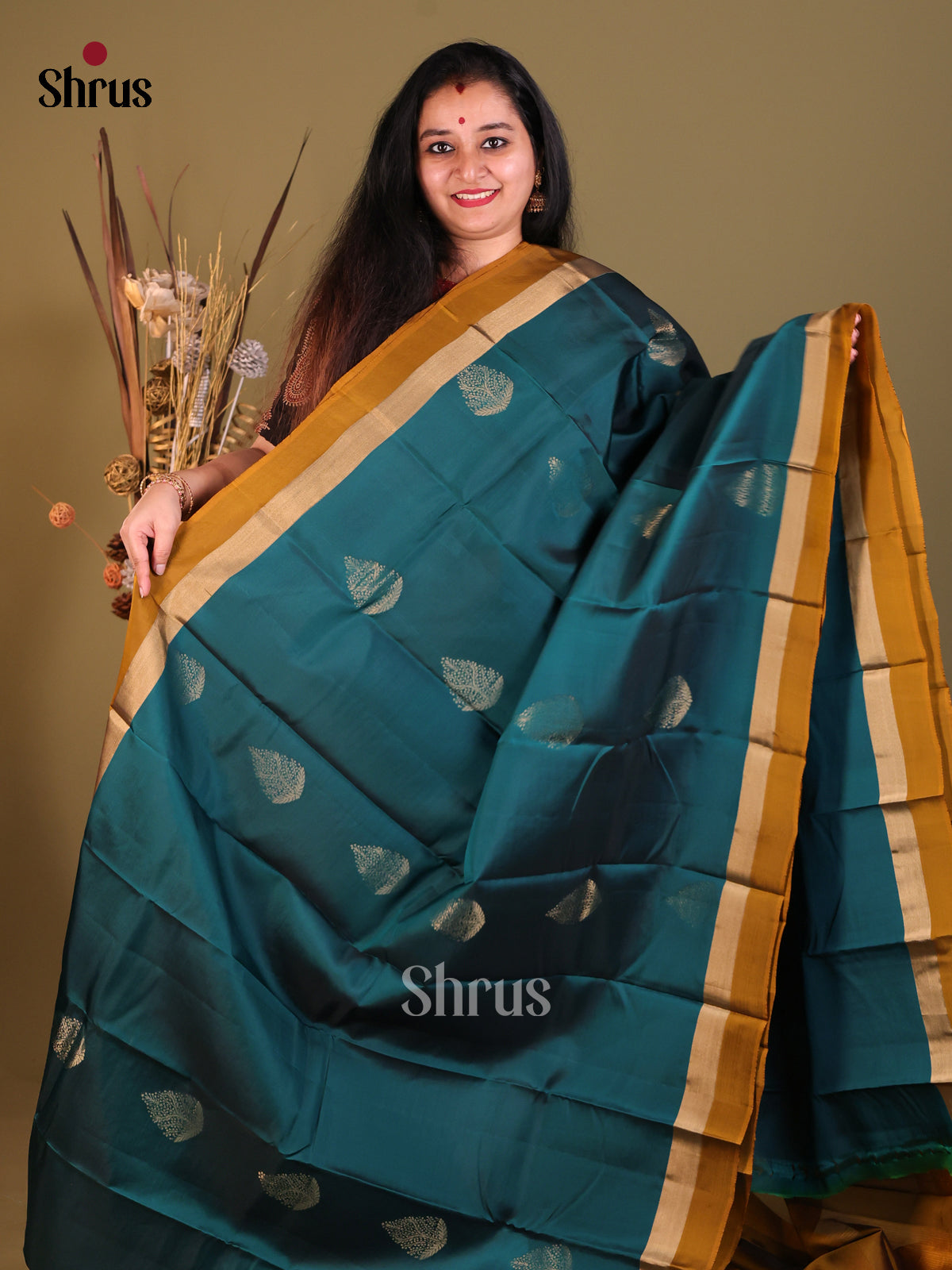 DGS30589 - Softsilk-halfpure Saree - Shop on Shrus.com