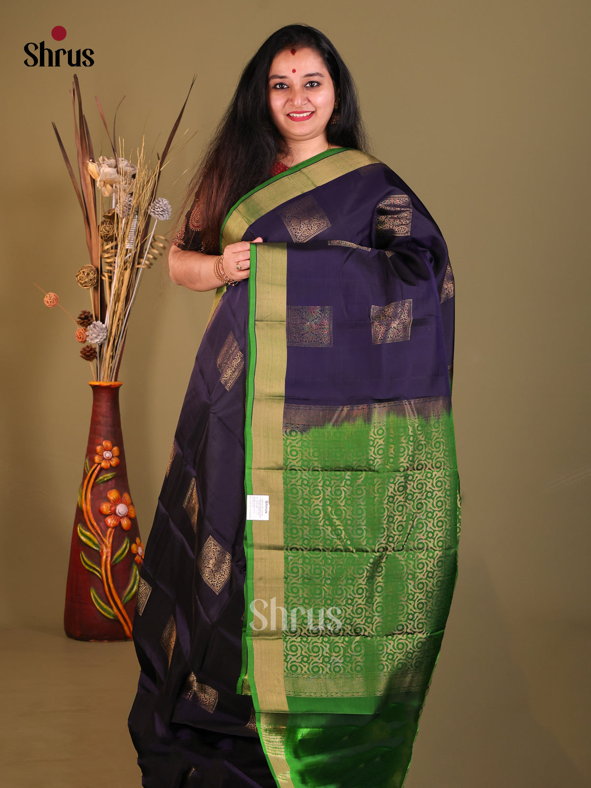 DGS30590 - Softsilk-halfpure Saree - Shop on Shrus.com