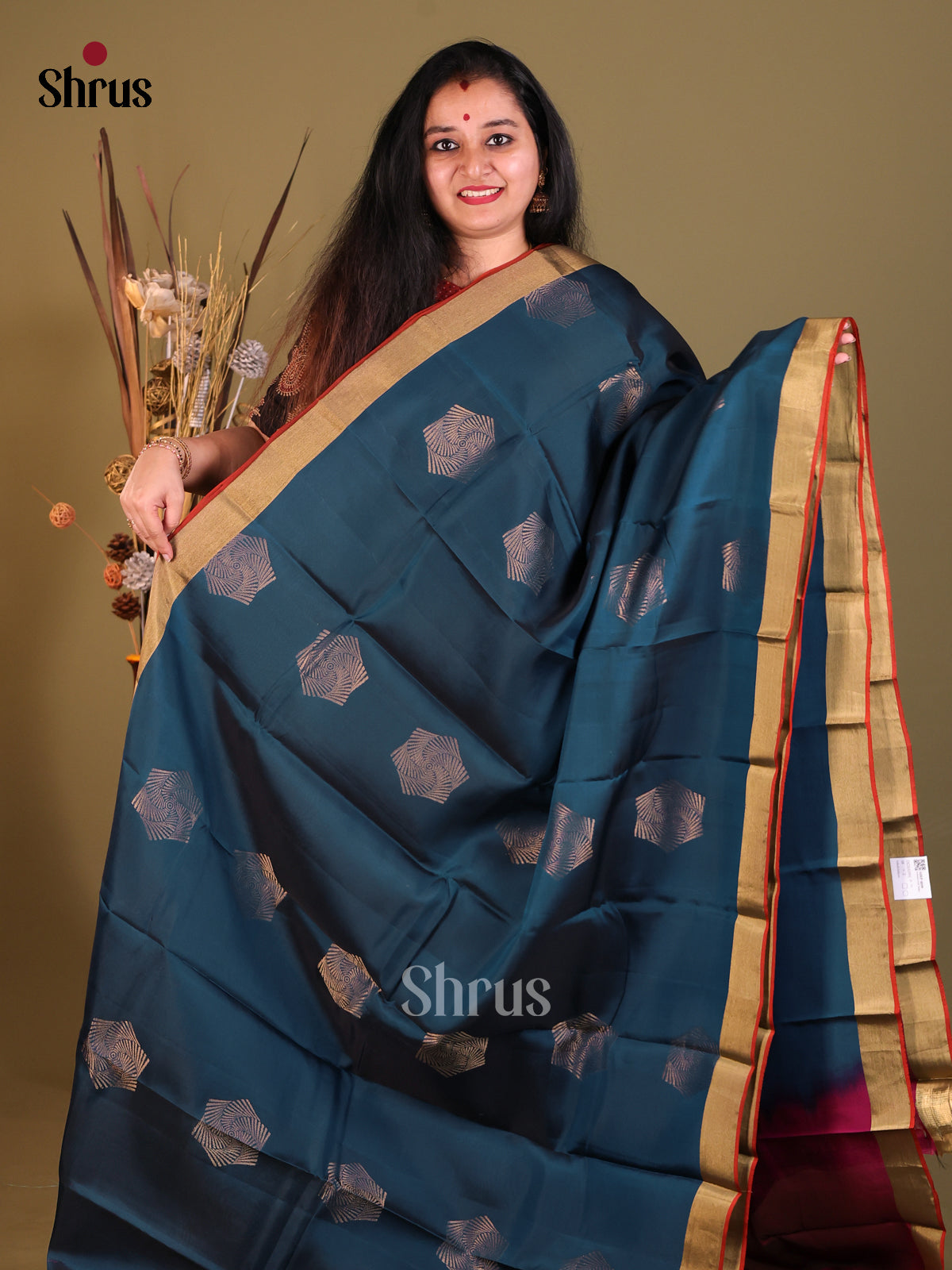 DGS30591 - Softsilk-halfpure Saree - Shop on Shrus.com