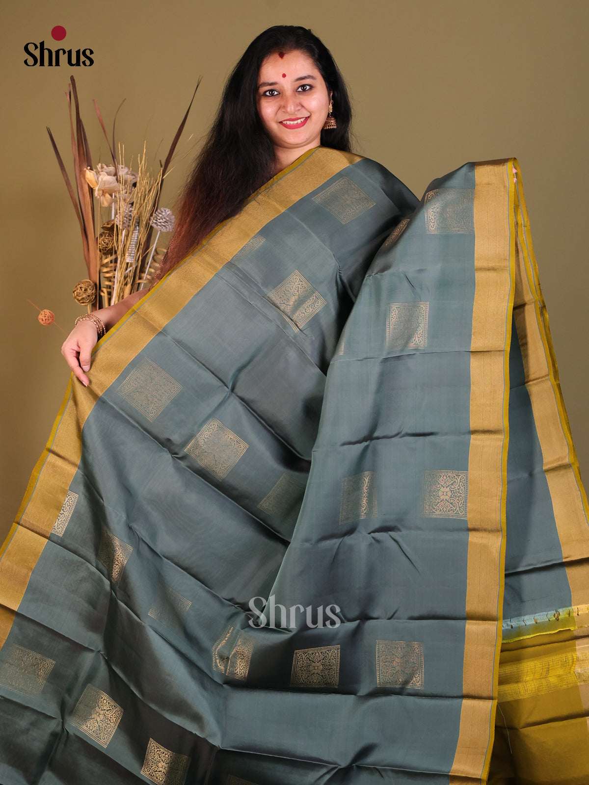 DGS30592 - Softsilk-halfpure Saree - Shop on Shrus.com