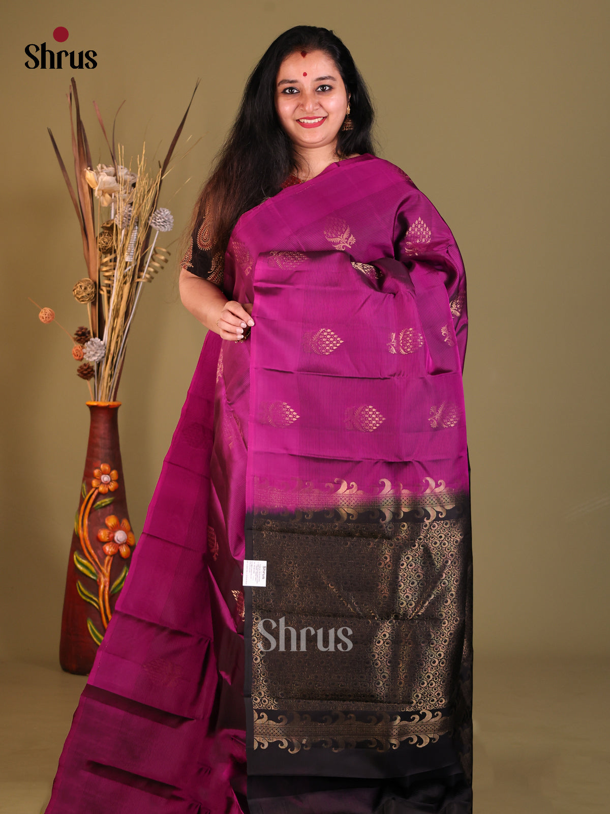 DGS30600 - Softsilk-halfpure Saree - Shop on Shrus.com