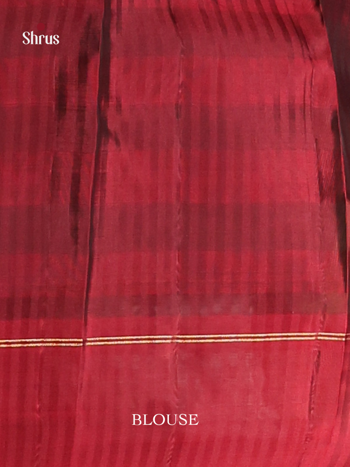 Blue & Maroon Softsilk-halfpure Saree with contrast temple motifs in the border