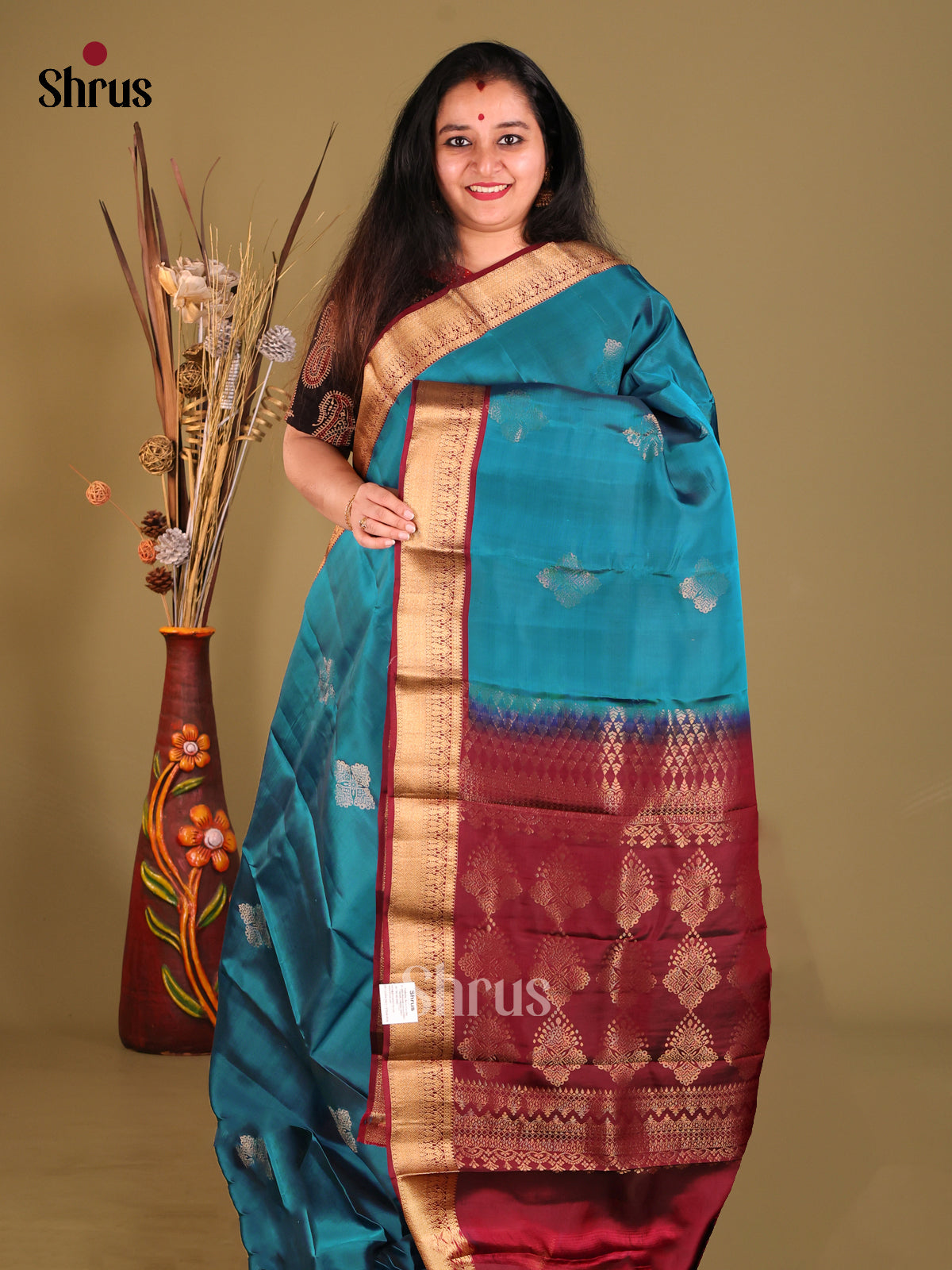 DGS30618 - Softsilk-halfpure Saree - Shop on Shrus.com