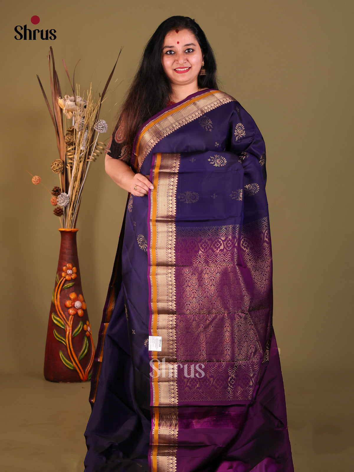 DGS30631 - Softsilk-halfpure Saree - Shop on Shrus.com