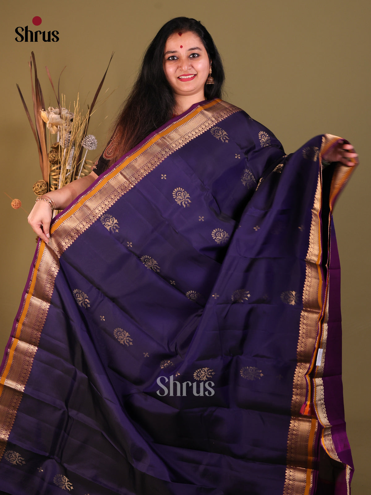 DGS30631 - Softsilk-halfpure Saree - Shop on Shrus.com