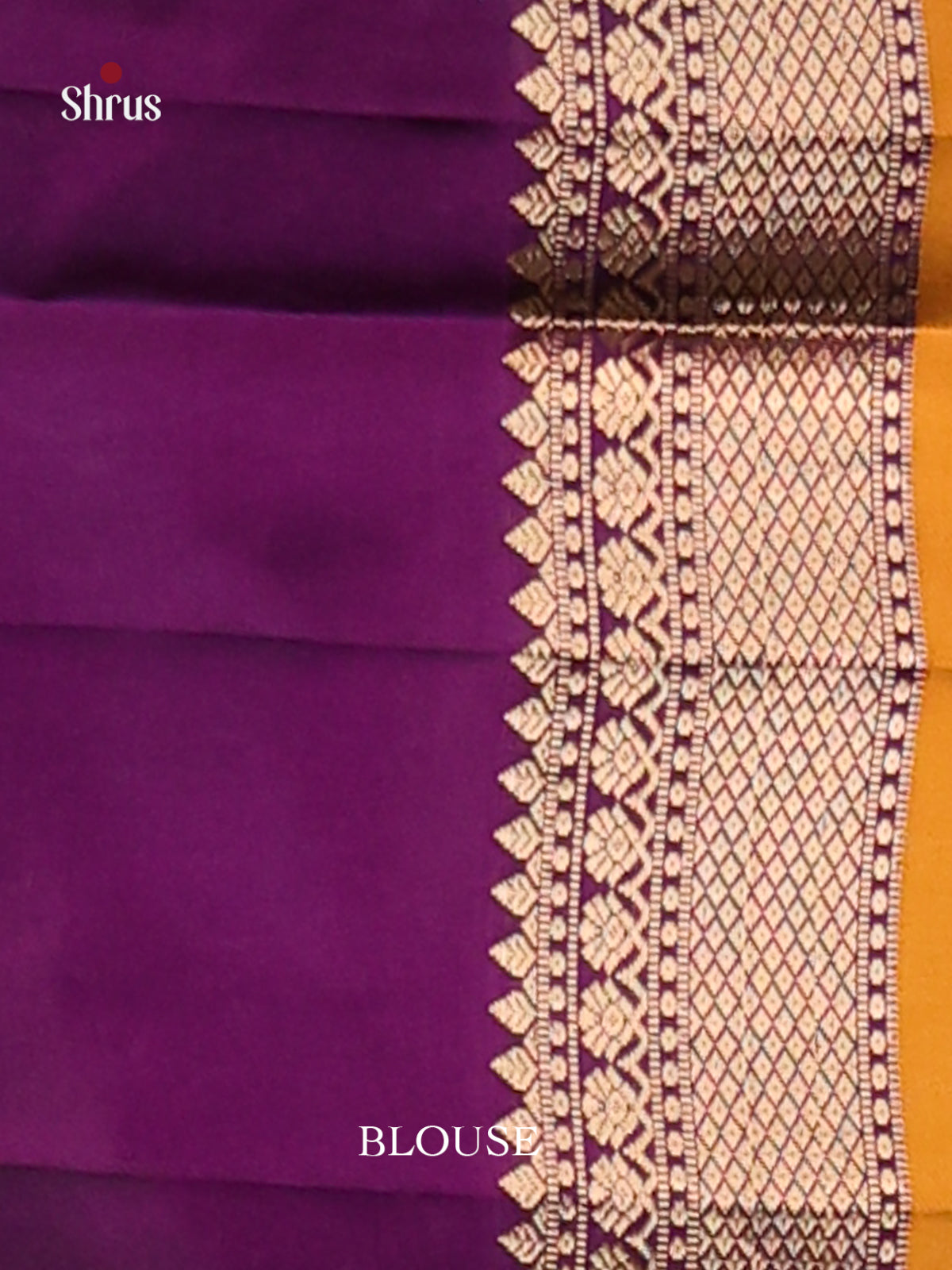 Brown & Violet - Softsilk-halfpure Saree - Shop on Shrus.com