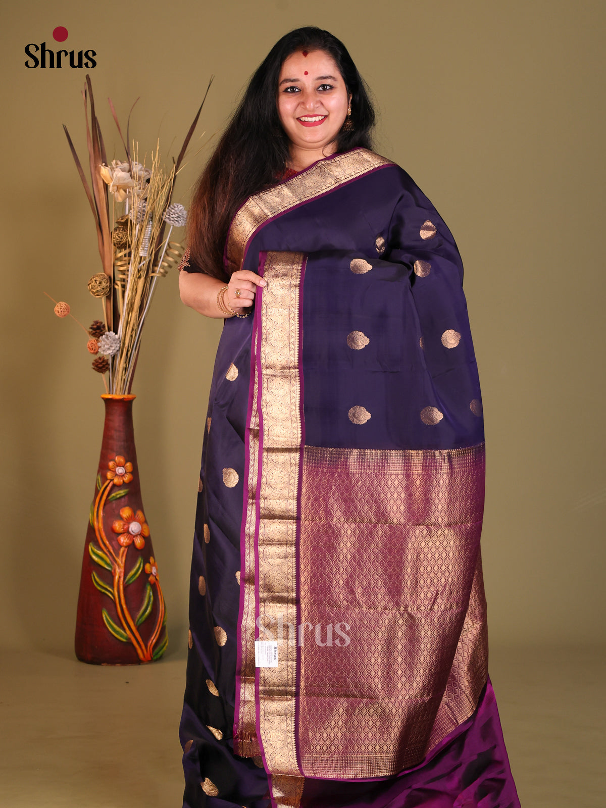 DGS30635 - Softsilk-halfpure Saree - Shop on Shrus.com