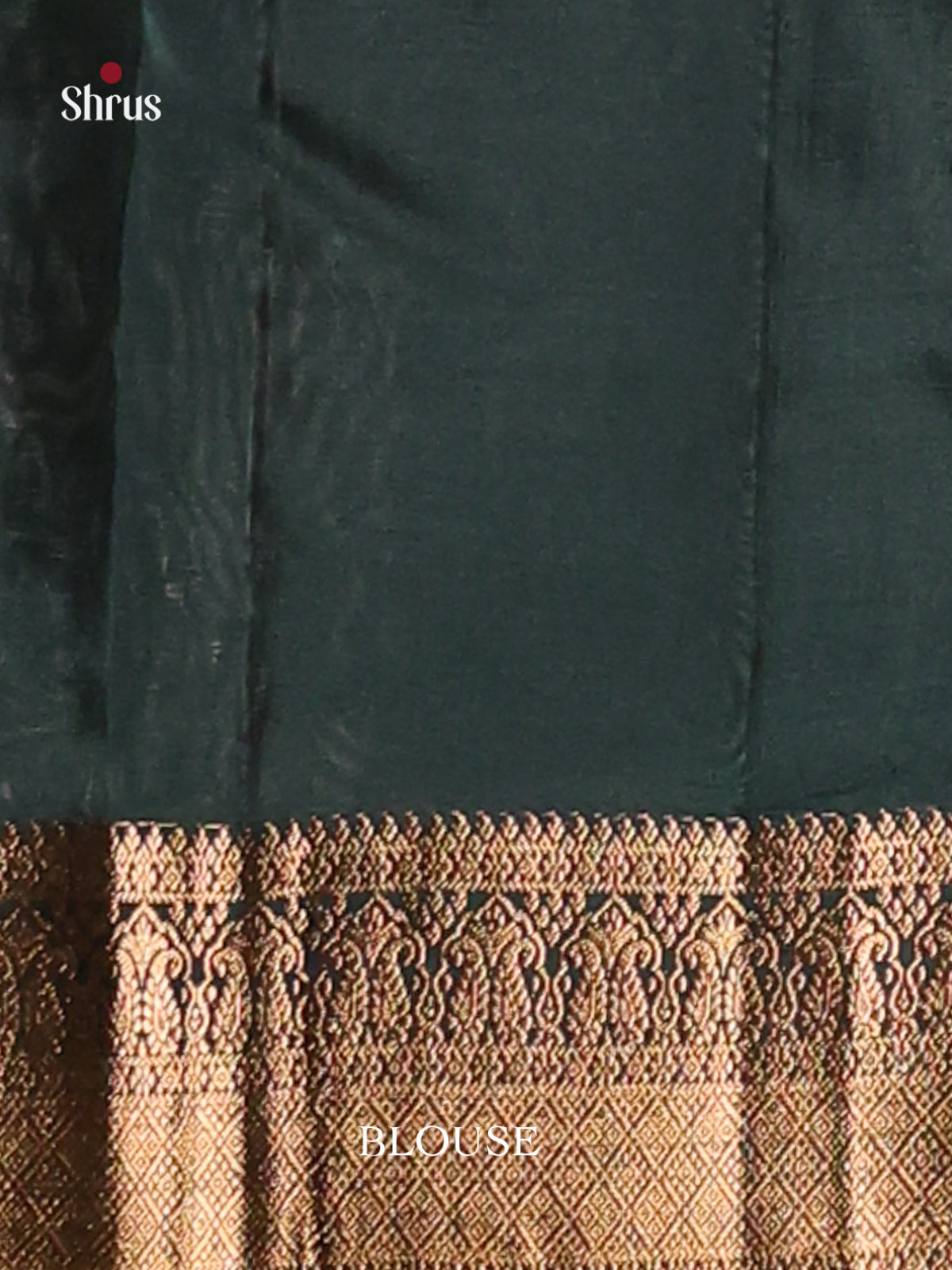 Rust & Green Softsilk-halfpure Saree gleams with gold zari floral buttas