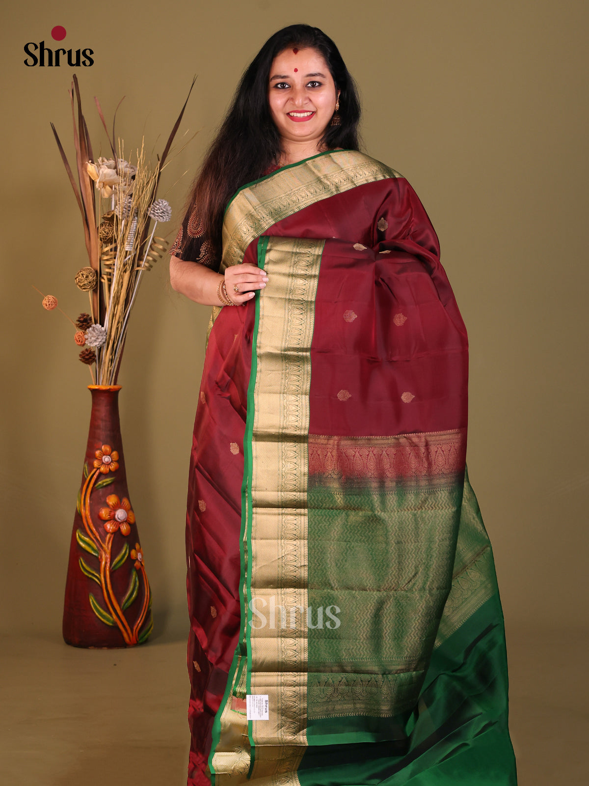DGS30657 - Softsilk-halfpure Saree - Shop on Shrus.com