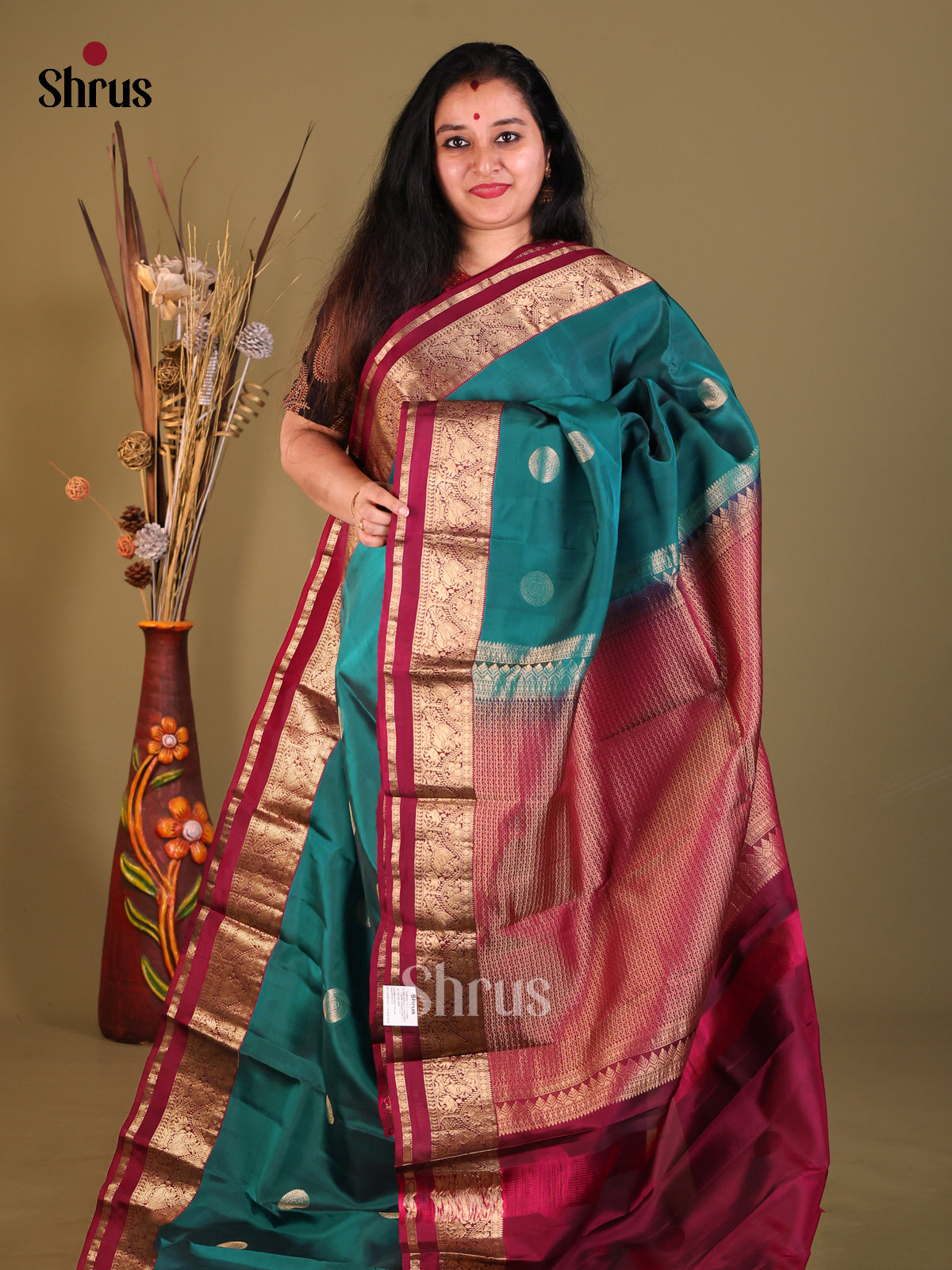 DGS30661 - Softsilk-halfpure Saree - Shop on Shrus.com