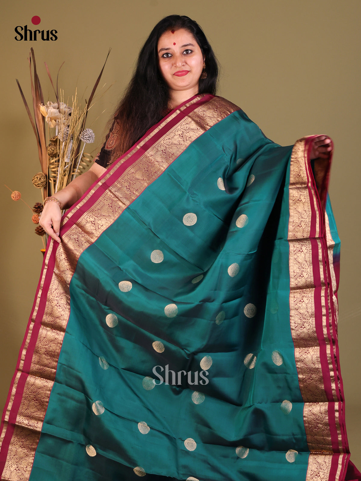 DGS30661 - Softsilk-halfpure Saree - Shop on Shrus.com