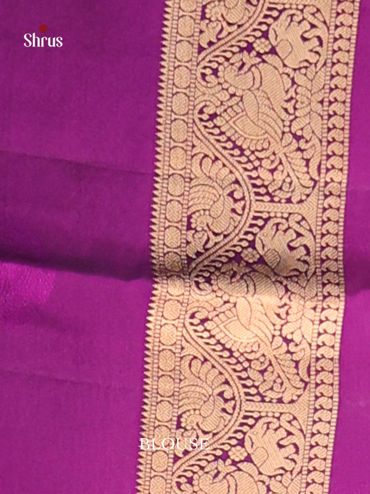 Green & Purple - Softsilk-halfpure Saree - Shop on Shrus.com