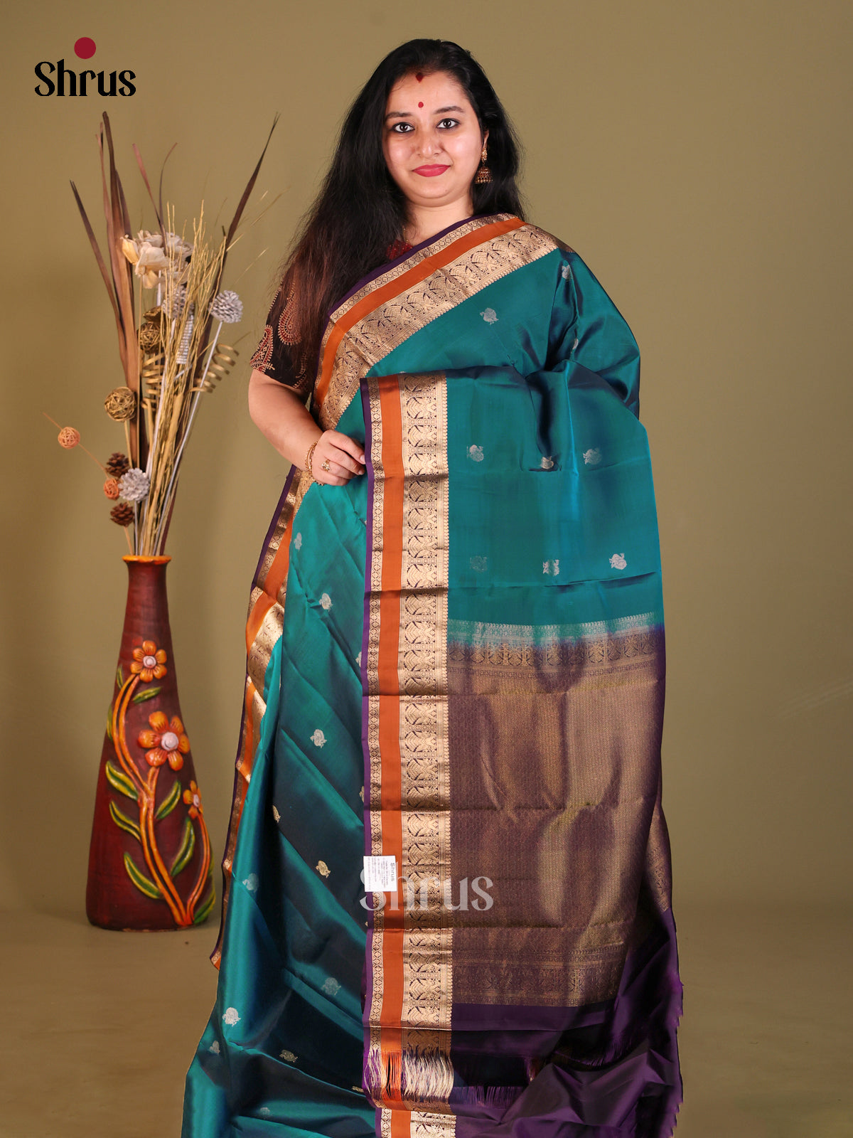 DGS30669 - Softsilk-halfpure Saree - Shop on Shrus.com