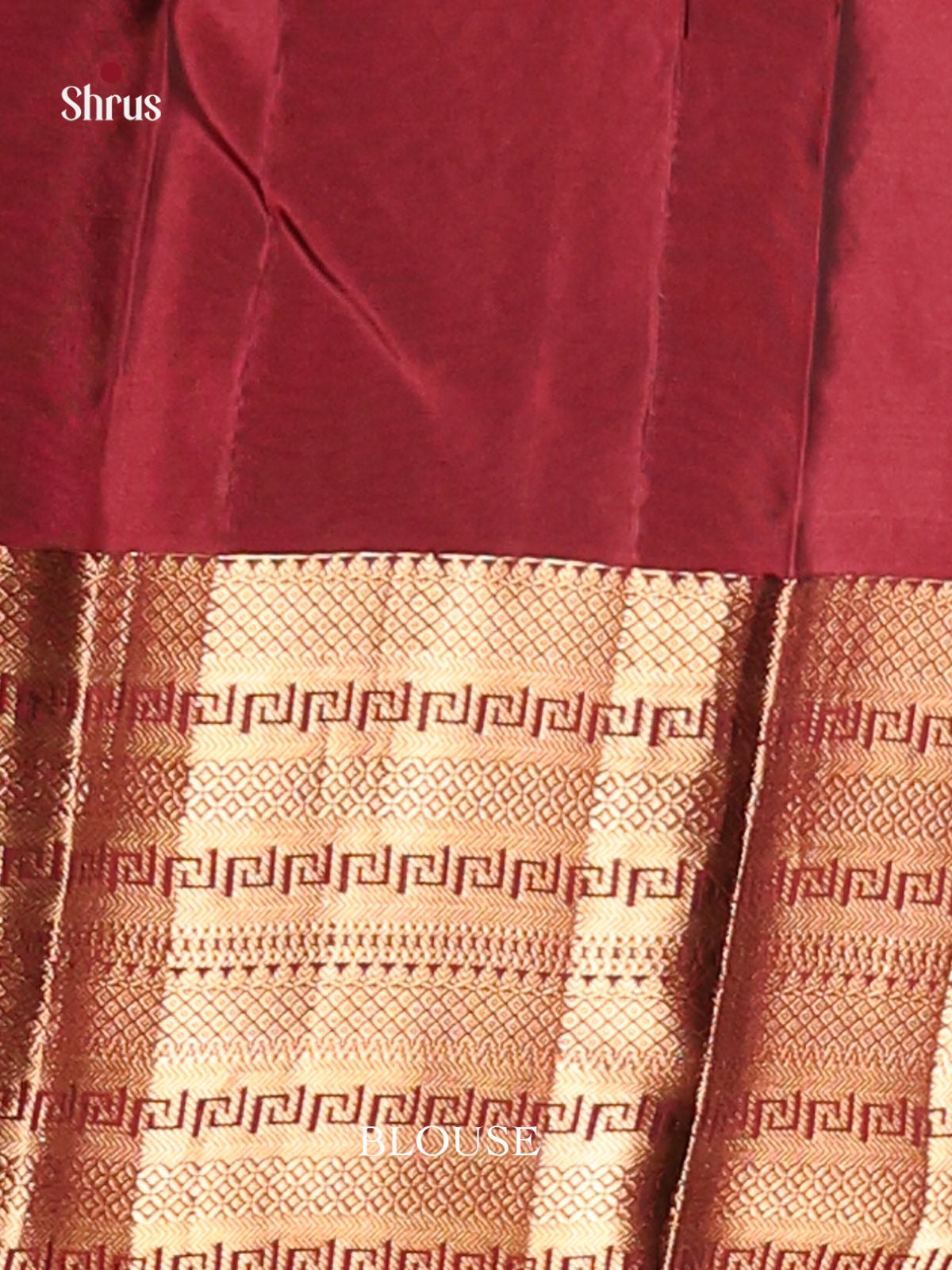 Green & Maroon Softsilk-halfpure Saree with zari floral buttas 1
