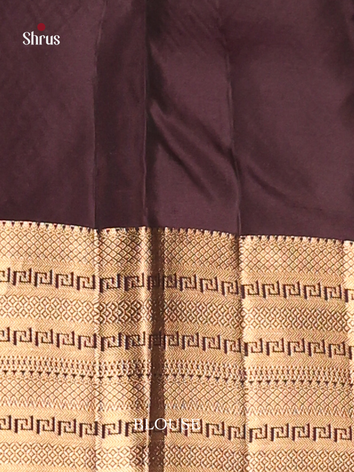 Maroon & Brown Softsilk-halfpure Saree gleams with gold zari floral buttas - Shop on Shrus.com