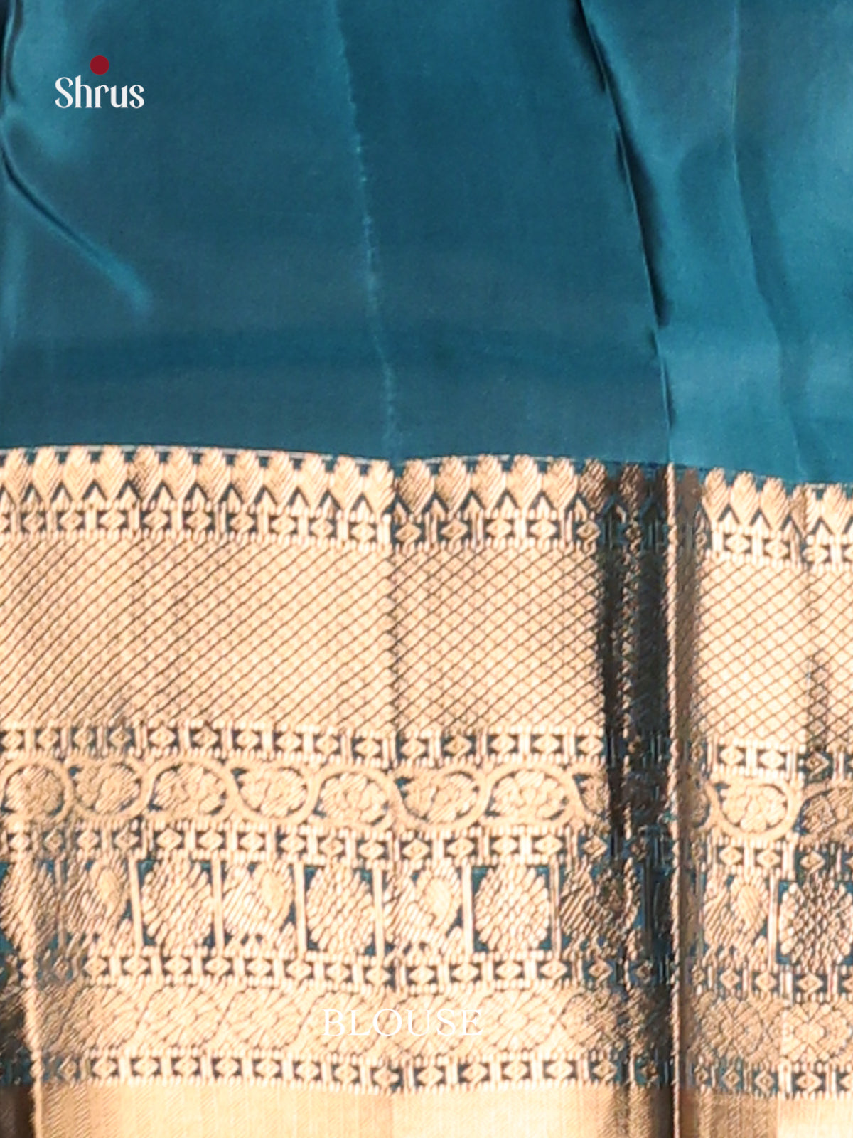 Violet & Blue Softsilk-halfpure Saree with zari peacock buttas - Shop on Shrus.com