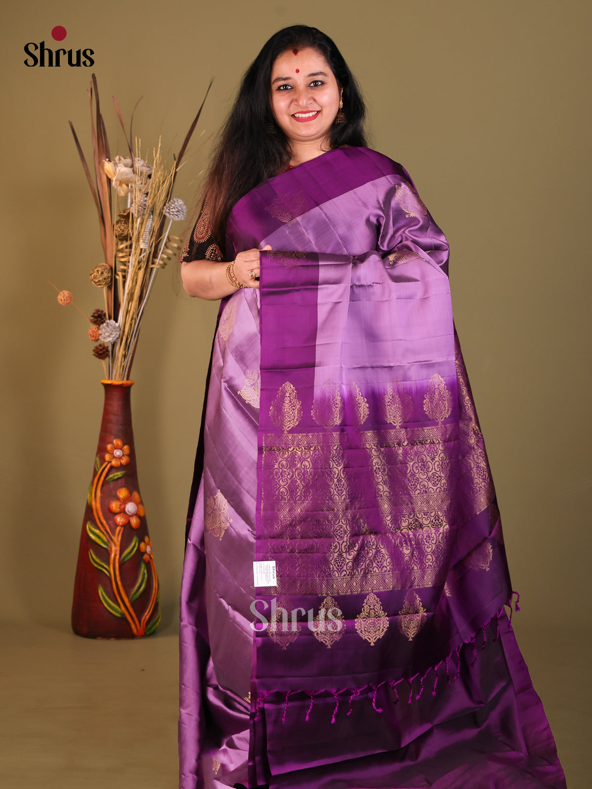 DGS30696 - Softsilk-halfpure Saree - Shop on Shrus.com