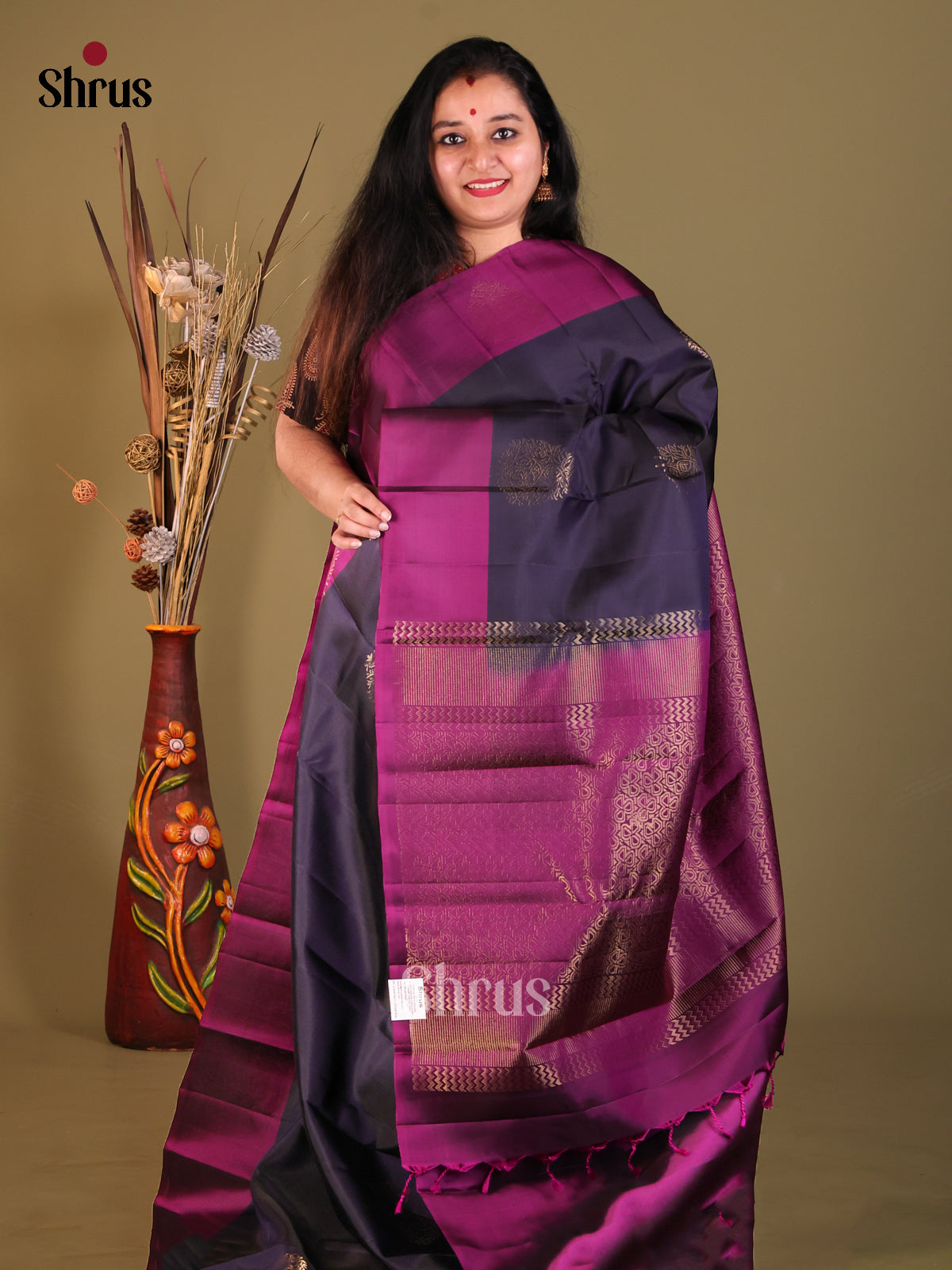DGS30697 - Softsilk-halfpure Saree - Shop on Shrus.com