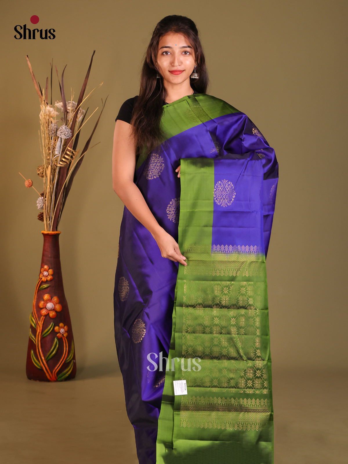 DGS30703 - Softsilk-halfpure Saree - Shop on Shrus.com