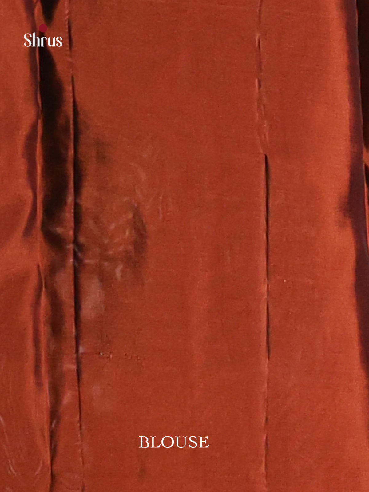 Green & Rust Softsilk-halfpure Saree with contrast zari brocade pallu - Shop on Shrus.com