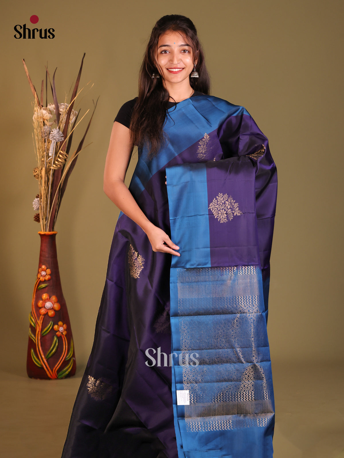 DGS30711 - Softsilk-halfpure Saree - Shop on Shrus.com