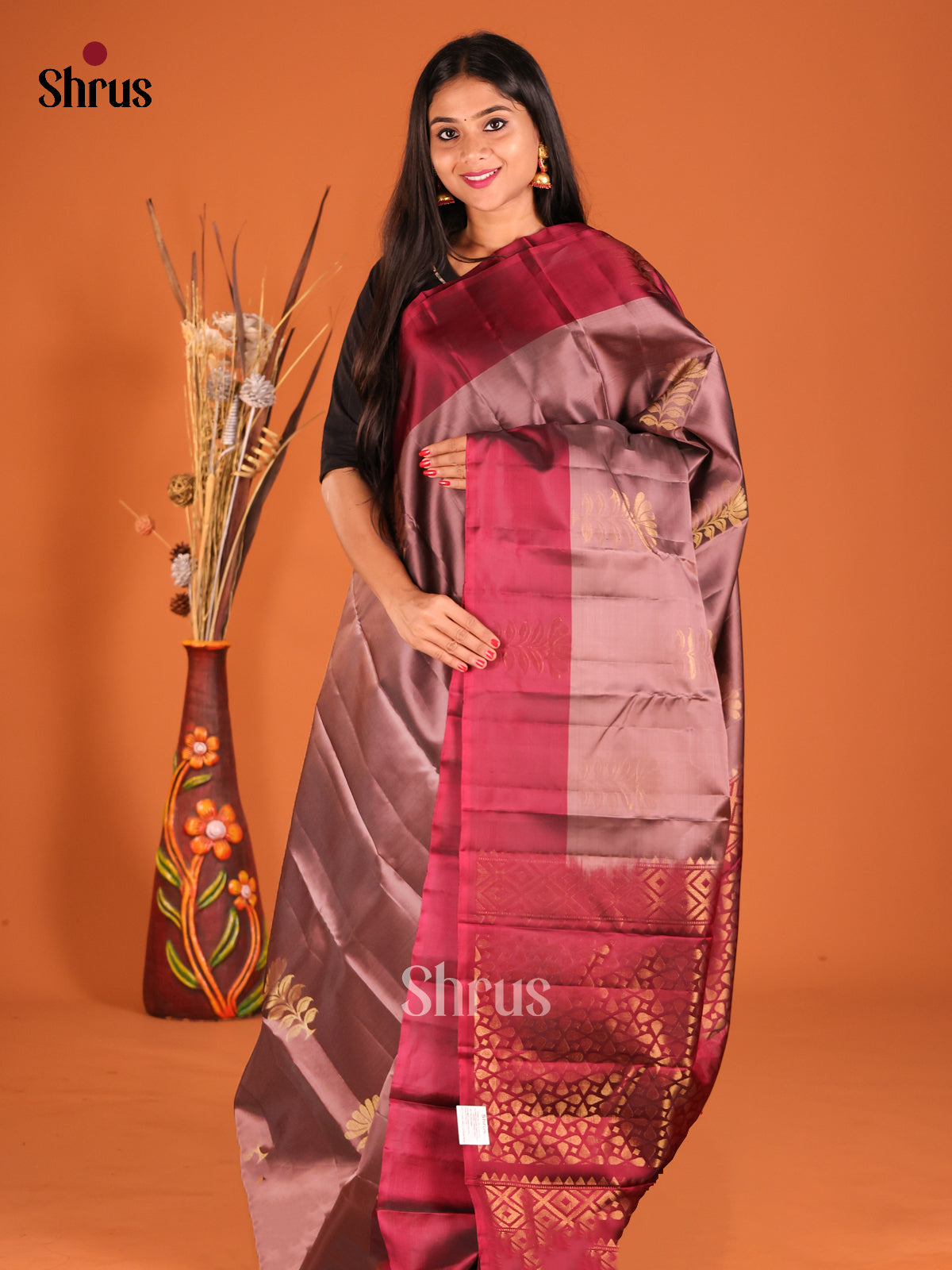 DGS30724 - Softsilk-halfpure Saree - Shop on Shrus.com