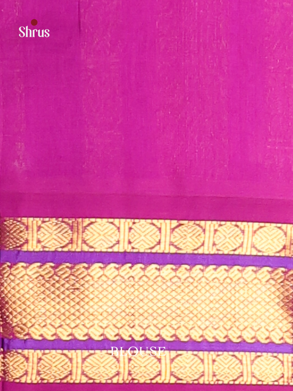 Mustard & Purple Silk Cotton Korvai-Small border Saree - Shop on Shrus.com
