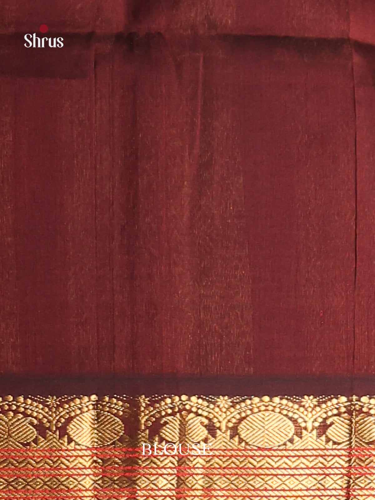 Green & Brown Silk Cotton Korvai-Small border Saree - Shop on Shrus.com