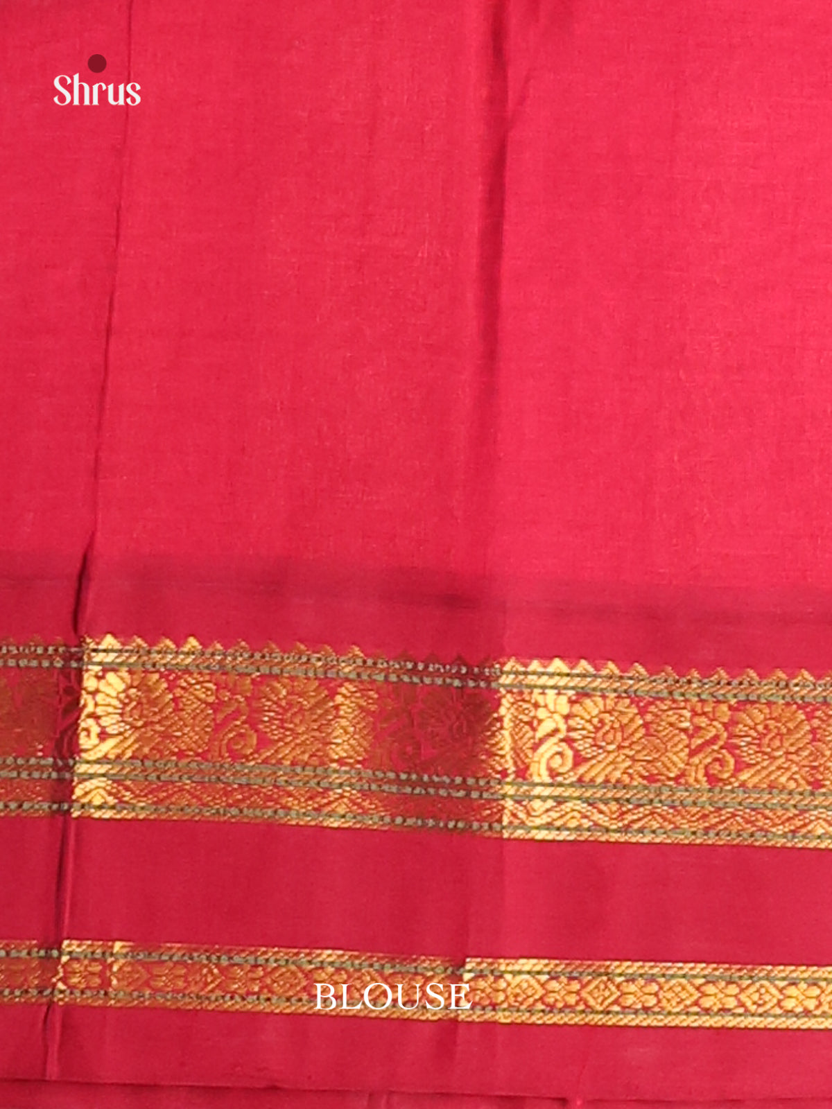Blue & Maroon Silk Cotton Korvai-Small border Saree
