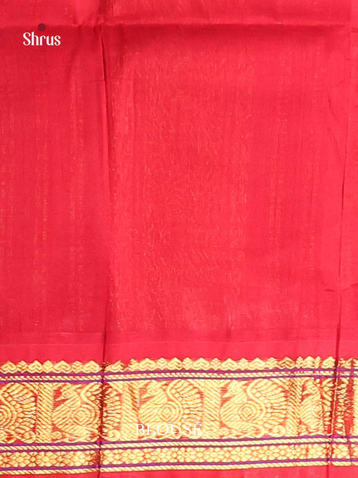 Green & Red Silk Cotton Korvai-Small border Saree -1