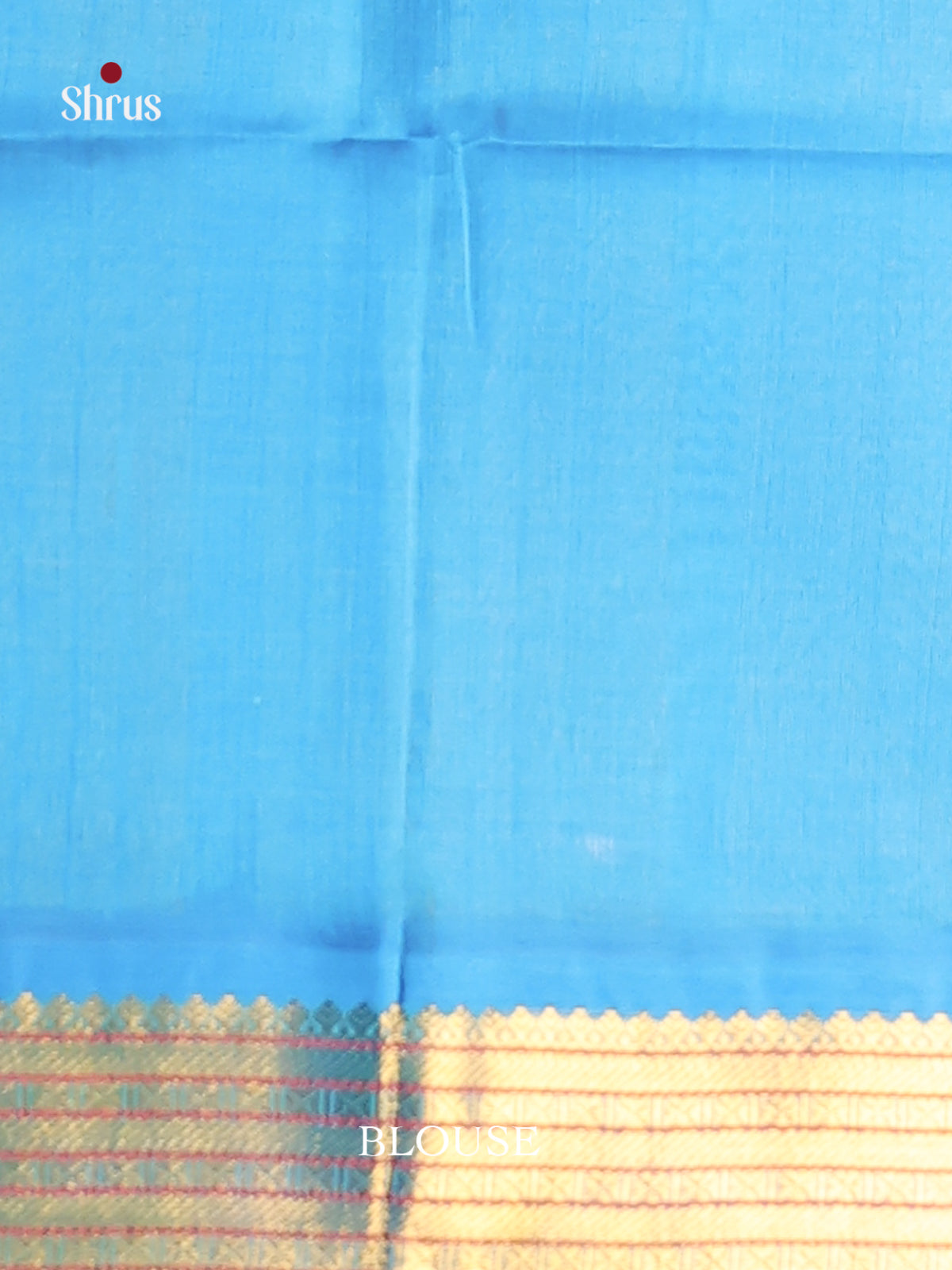 Yellow & Blue Silk Cotton Korvai-Small border Saree -1