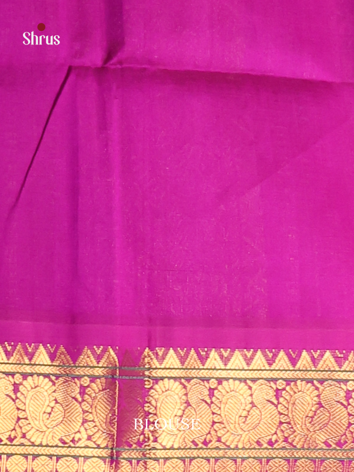 Blue & Purple Silk Cotton Korvai-Small border Saree