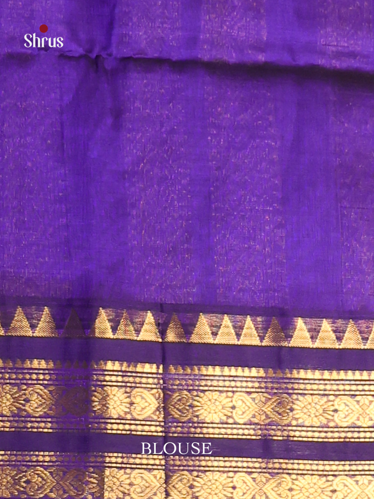 Pink & Blue Silk Cotton Korvai-kattams Saree -1